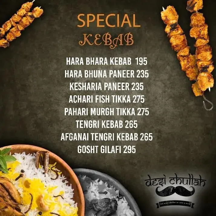 A menu campaign produced for a client venue.