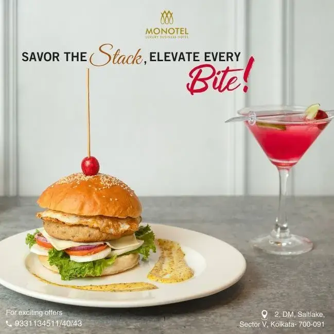 A menu campaign produced for a client venue.