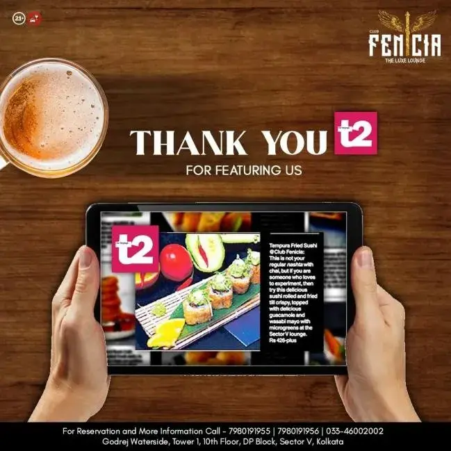 A menu campaign produced for a client venue.