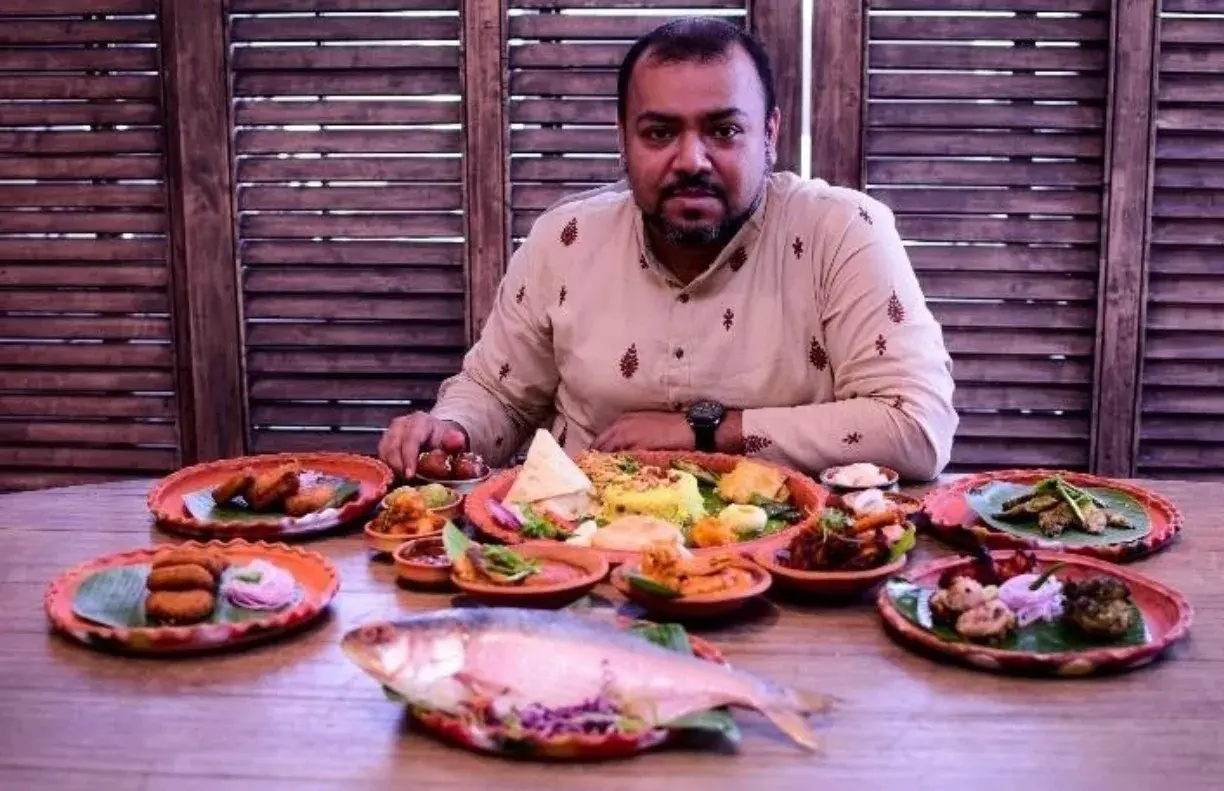A seafood spread presented at a restaurant event.