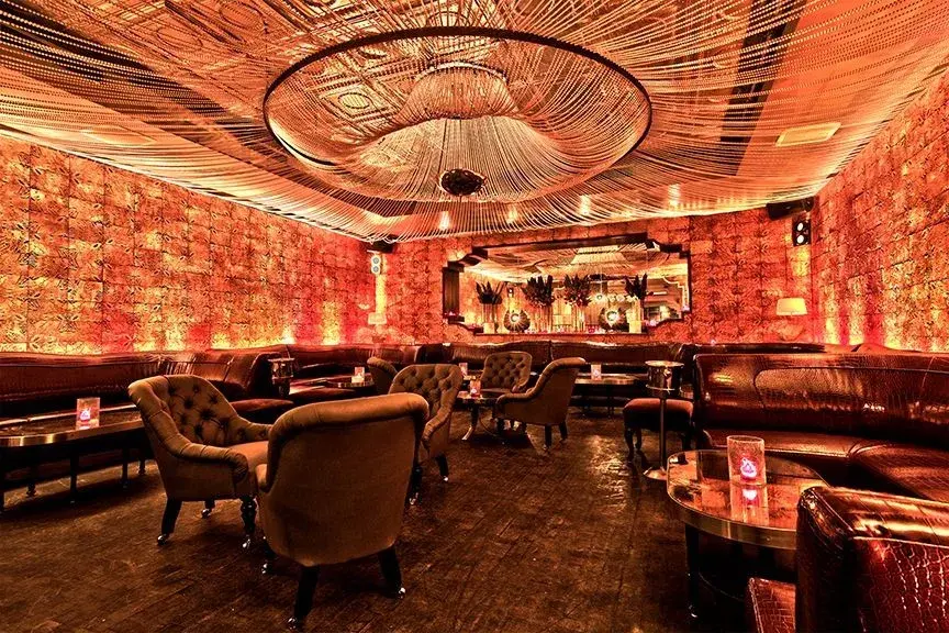 The lounge of a fine-dining project.
